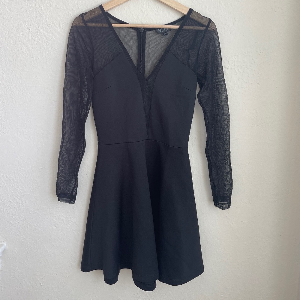 Mesh Topshop skater dress